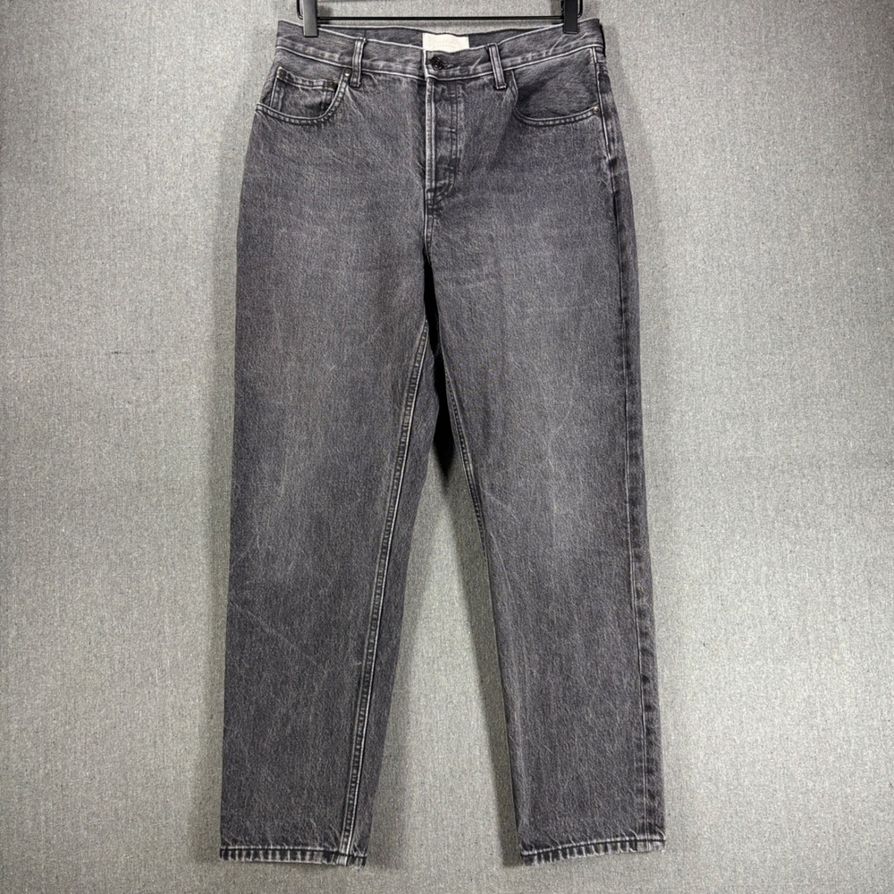 Everlane The Cheeky Jean Washed Black Denim Size 30 Regular High Rise Straight